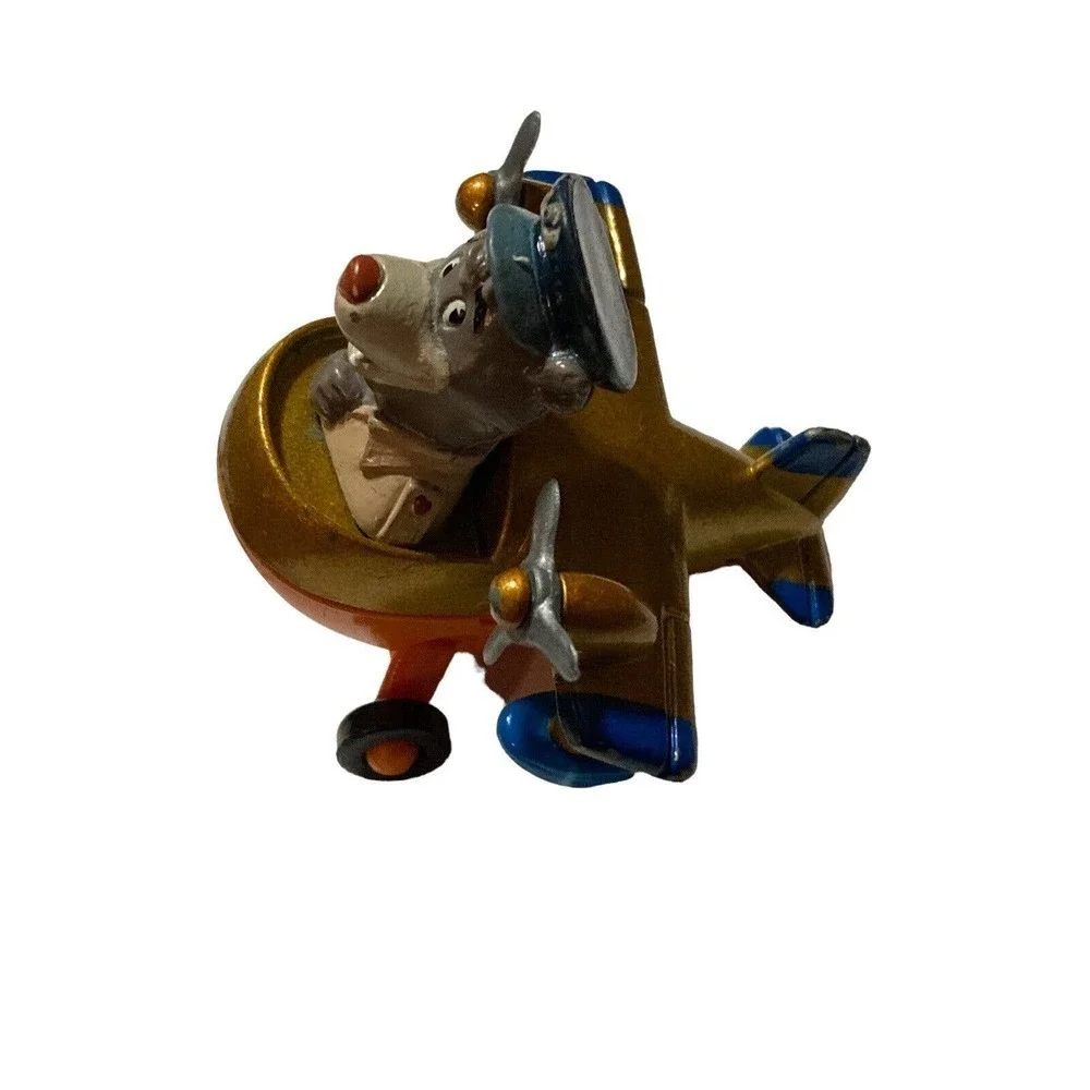 Vintage Disney Tale Spin WILDAT & BALOO Die Cast‎ Metal Airplanes Lot Of 2
